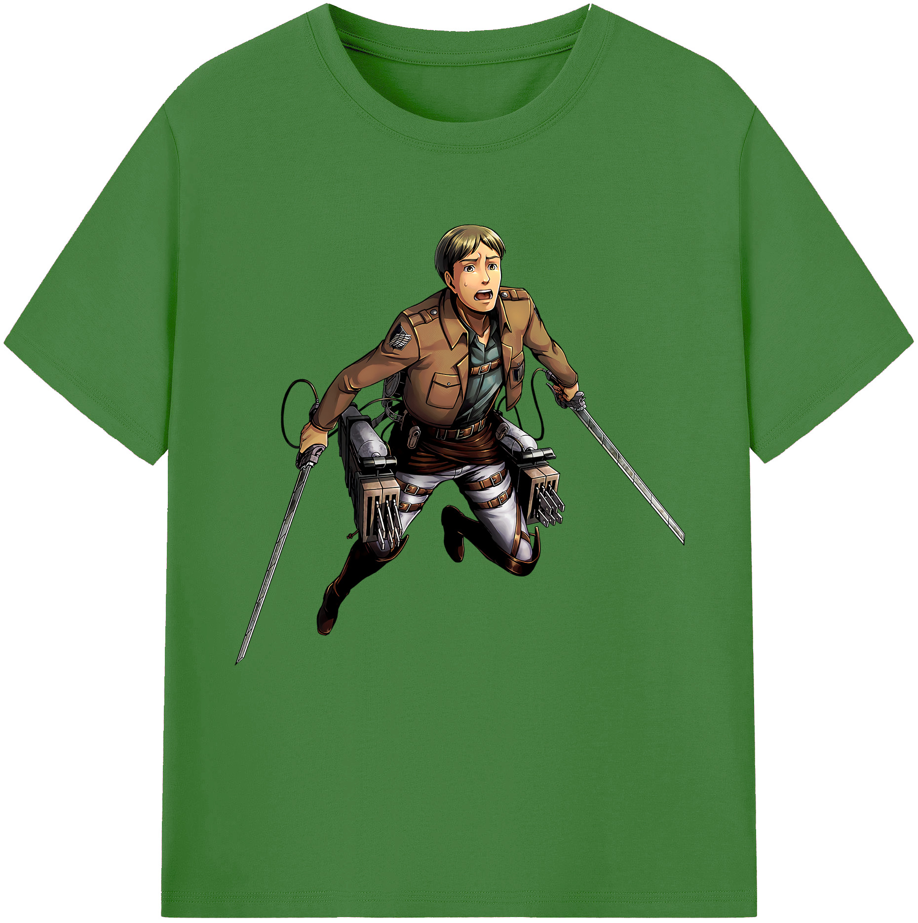 （画像用） 進撃の巨人 Attack on Titan レディースカジュアルプリントTシャツ（綿100％）